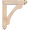 Ekena Millwork Legacy Arts and Crafts Smooth Bracket w/ Offset Brace, Douglas Fir, 5 1/2"W x 22"D x 26"H BKT0604X22X26LEC03SDF - alternate 2